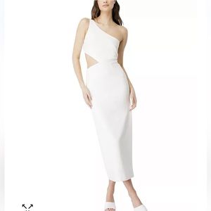 BARDOT One-Shoulder Cutout Midi Dress